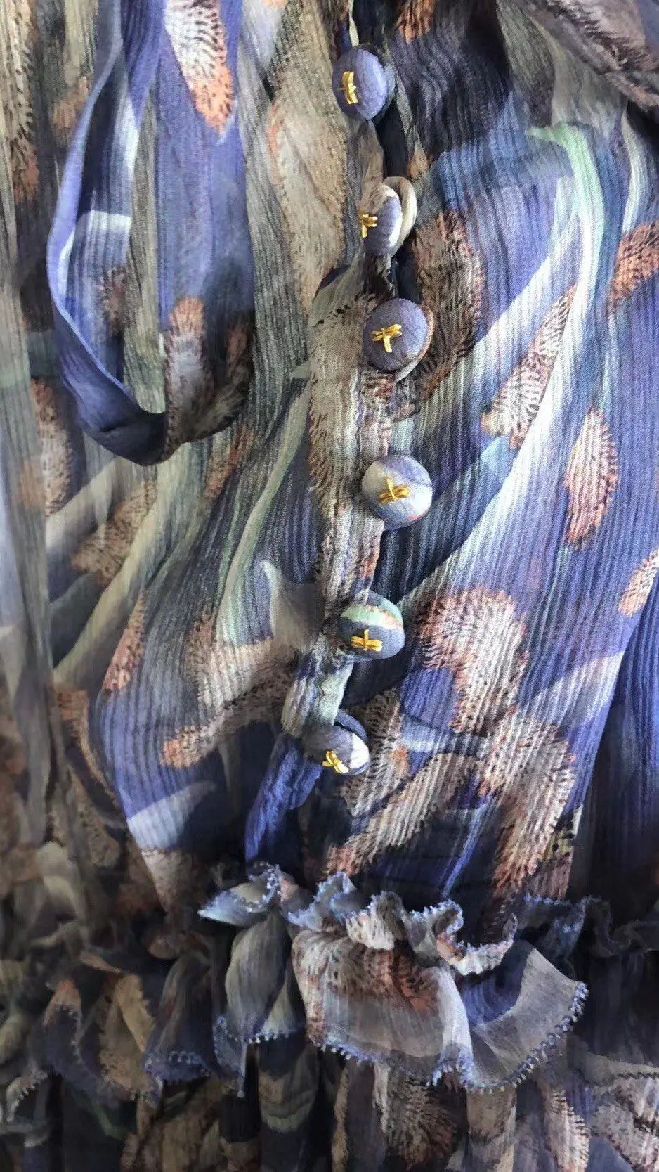 

100% Silk Women Long Dress Long Sleeve Floral Printed O Neck Elegant Luxurious Pleated Midi Dress 2021 New Spring Autumn Robes