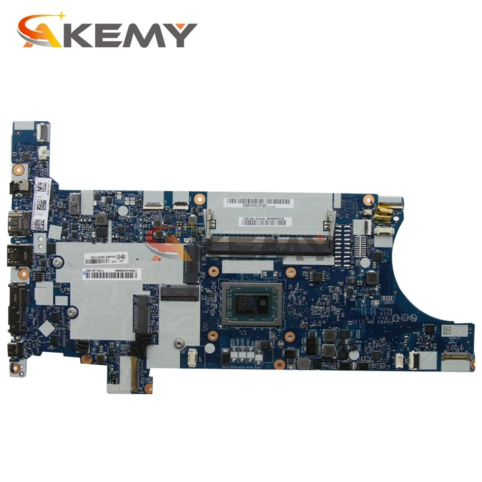 akemy for lenovo thinkpad t495 notebook motherboard fa495 nm c131 cpu rz5pro 3500u ram 8gb tested testing fru 02dm035 02dm034 free global shipping