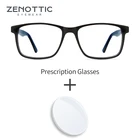 Очки ZENOTTIC Мужские квадратные, оптические аксессуары с защитой от сисветильник, при близорукости, гиперметропии, рецептурные