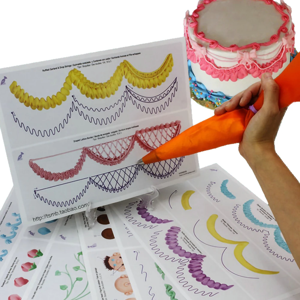 

23pcs Icing Board Icing Piping Practice Drawing Board Cardboard Paste Fondant Cake Board Square Cake Tools Kitchen Accessories