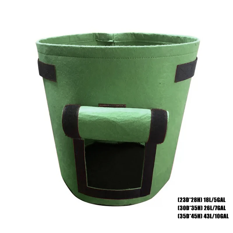 

Garden Plant Grow Bag Potato Grow Planter Container Bag Pouch Root Plant Growing Pots Side Window Garden Pots Gardening Tools