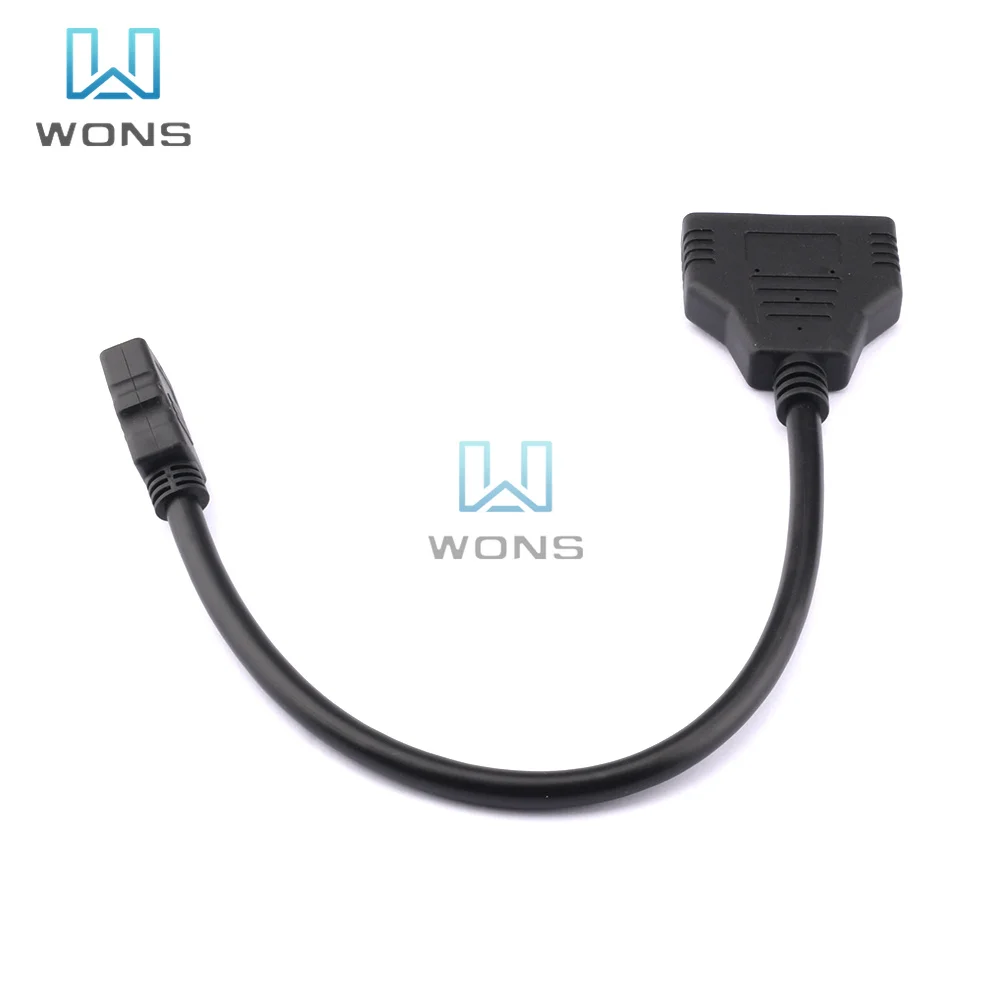 1PC HD-MI Compatible 2 Dual Port Y Splitter HD 1080P V1.4 Male To Double Female Adapter Cable 1 In Out Converter Connect | Обустройство