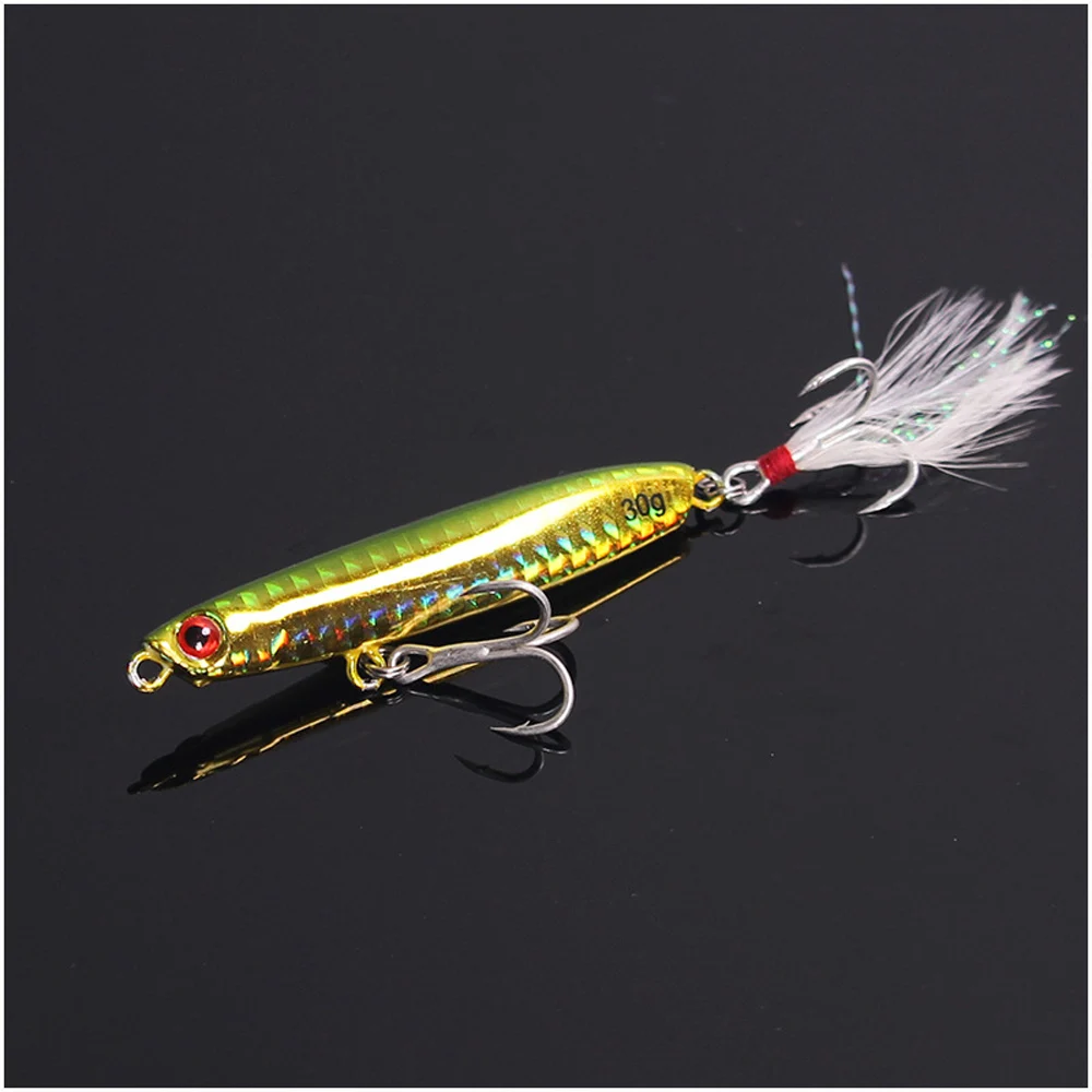 1 шт./лот 10 г 15 20 25 30 Лазерная металлическая джиг-Приманка медленно Тонущая лучшая
