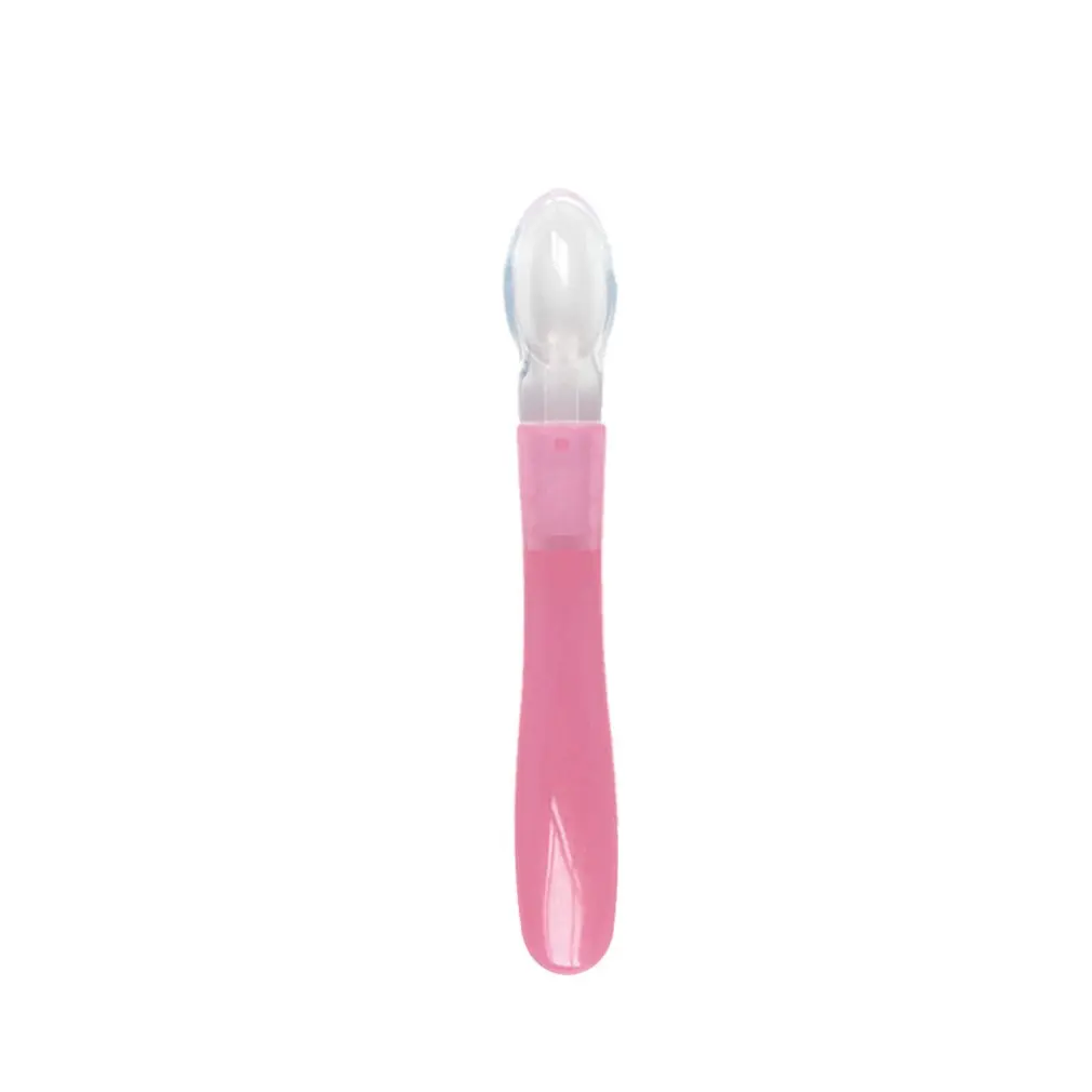 

Soft Baby Silicone Special Spoon Baby Feeding Tableware Baby Milk Porridge Rice Cake Feeding Spoon for Baby Baby Feeding Tools