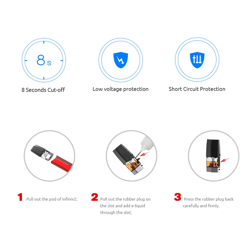 Картридж SMOK INFINIX 2 2ml Pod для электронной сигареты infinix вейп ручка