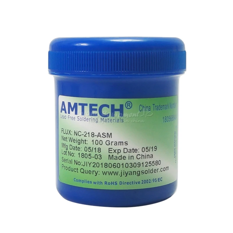 Паяльная паста AMTECH 218 100 г пастообразный флюс без свинца Сварочная паяльник для