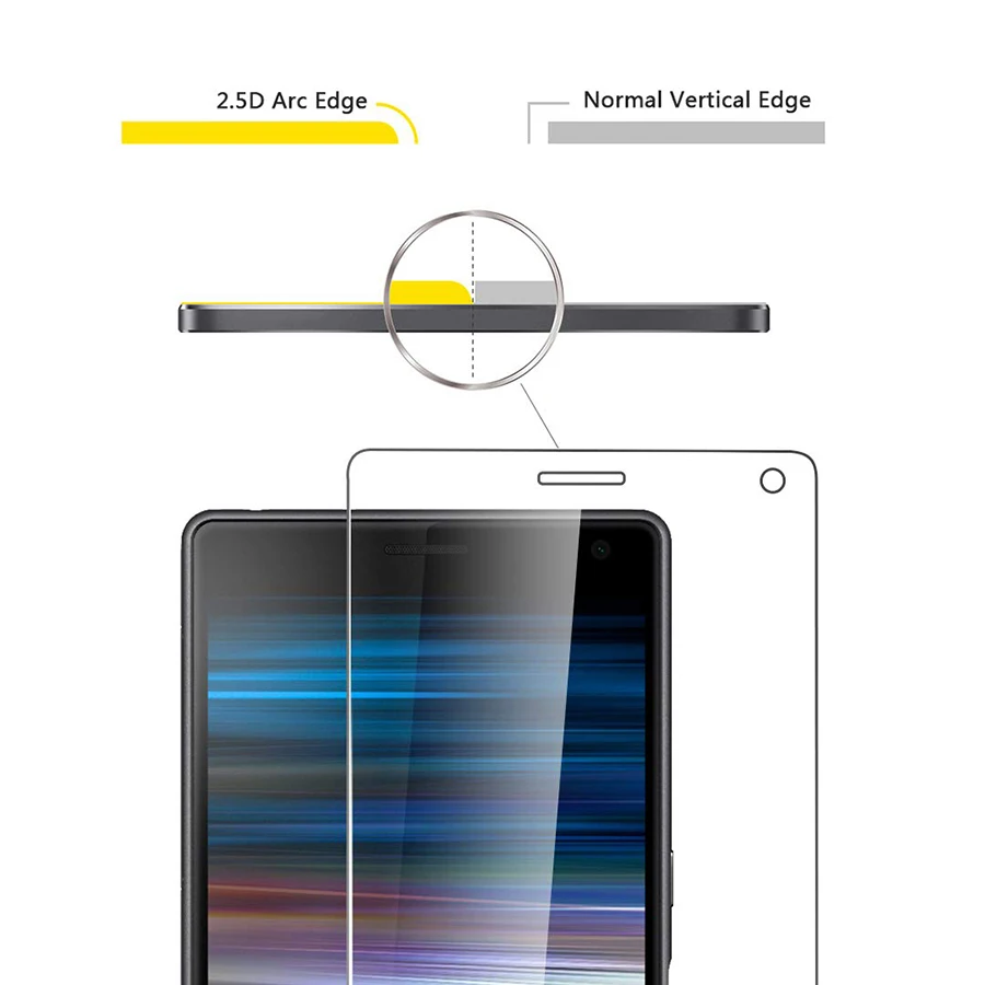 9H закаленное стекло для sony Xperia 10 Защитное стекло для sony Xperia 10 Plus XA3 XZ4 1 Закаленное стекло Защитная пленка для экрана