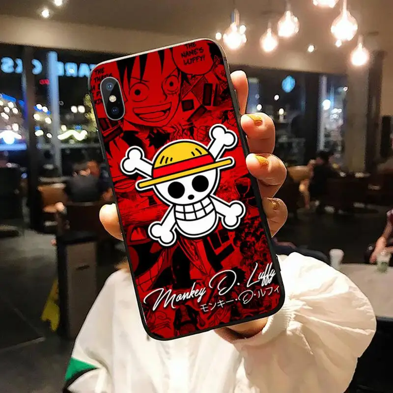 

One Piece hot japanese anime luxury Phone Case cover for iPhone 11 12 pro XS MAX 8 7 6 6S Plus X 5S SE 2020 XR high quality capa