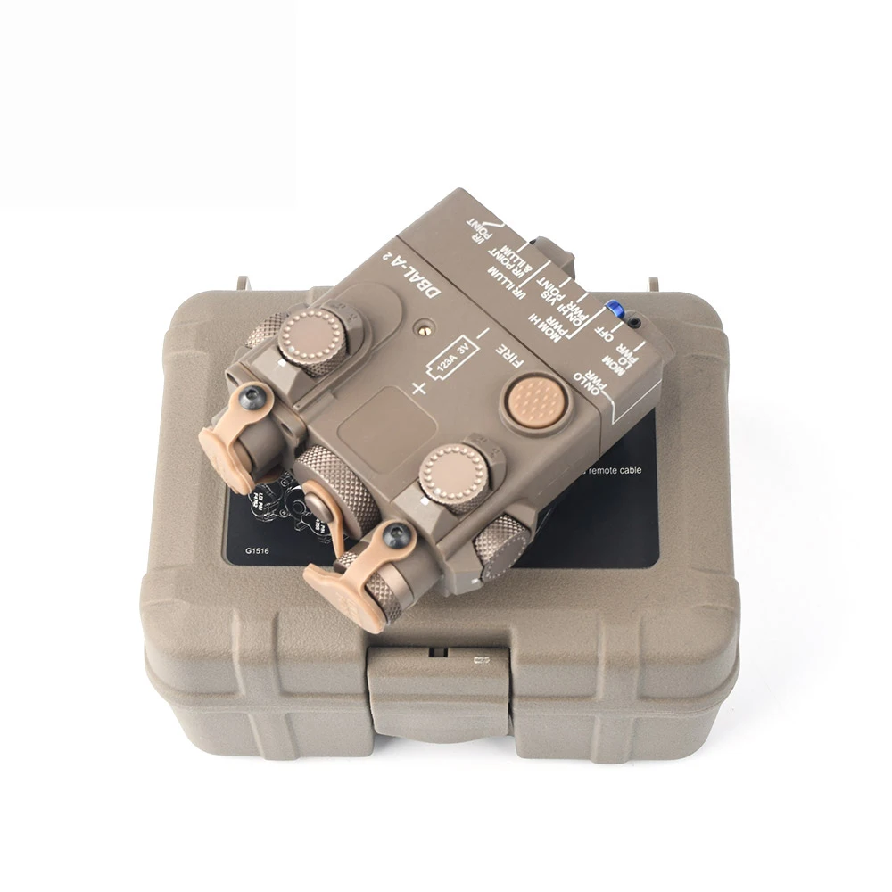 

WADSN Airsoft DBAL-A2 Mini Weapon Rifle Tactical PEQ Green IR Laser Led White Light Illuminator Battery Box Hunting laser Sight