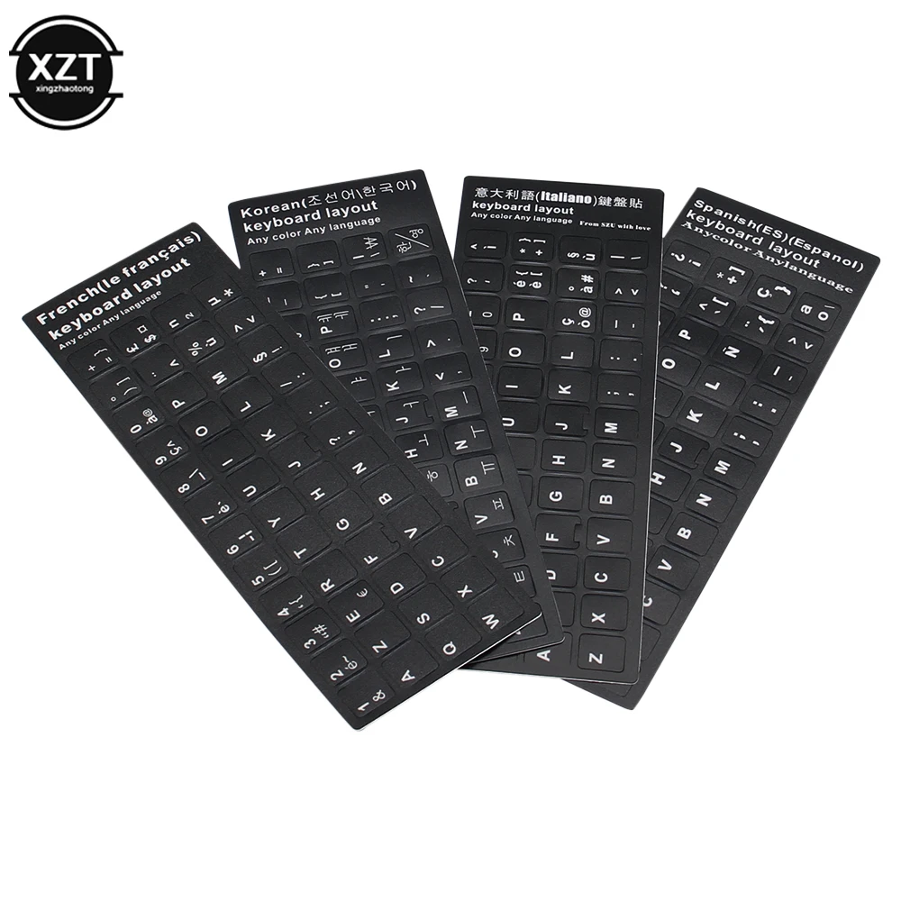 

Наклейка на клавиатуру, корейская/японская/испанская/английская/итальянская/французская Буква s, наклейка с буквами алфавита для ноутбука, настольного ПК