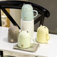 macarone ceramic thermos cup nordic breakfast cup creative cat cup home girl coffee breakfast cup christmas gift