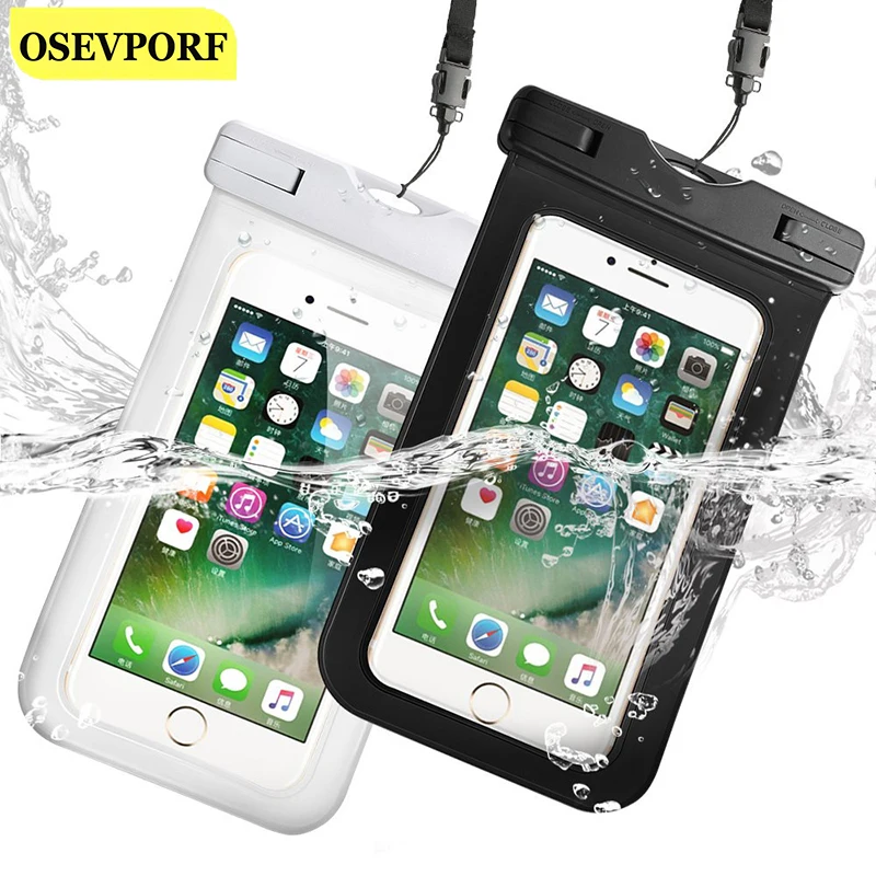 Роскошный Водонепроницаемый чехол с полным обзором прозрачный сухой Чехол для