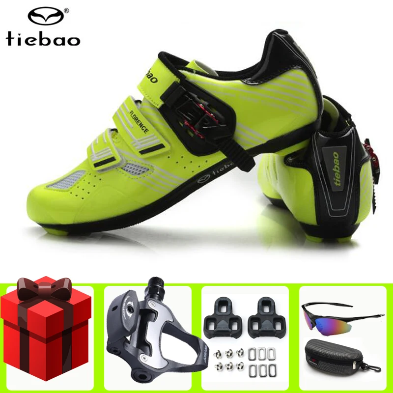 

Tiebao Road Cycling Shoes Men Women Professional Self Lock Bicicleta Carretera Sneakers Breathable Bicycle Racing Riding Shoes