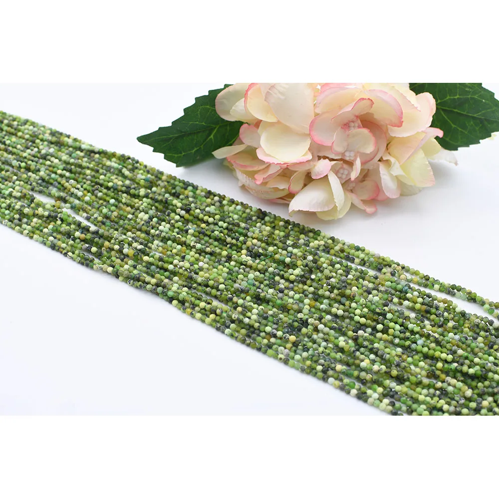 

2-3mm Natural Faceted Lodolite Round stone beads For DIY Bracelet Necklace Jewelry Making Strand 15"