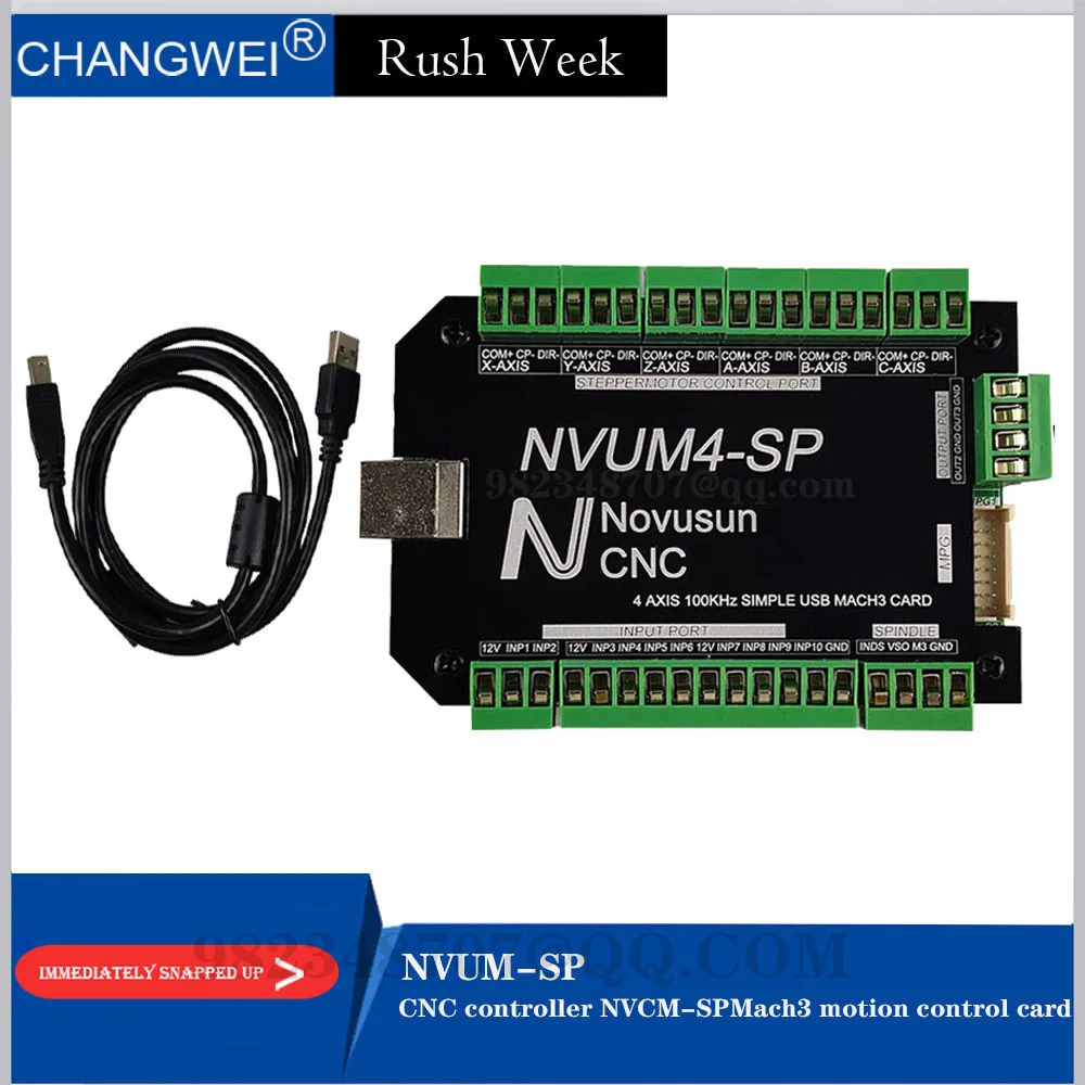 Числового программного управления NVCM SP Mach3 USB motion контроллер 3/4/5/6 оси шаговый