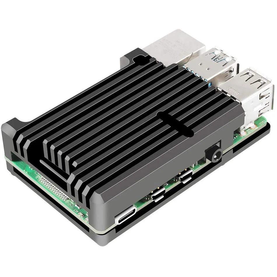 Чехол для Raspberry Pi 4 Model B алюминиевый защитный корпус из Пассивного Охлаждения и