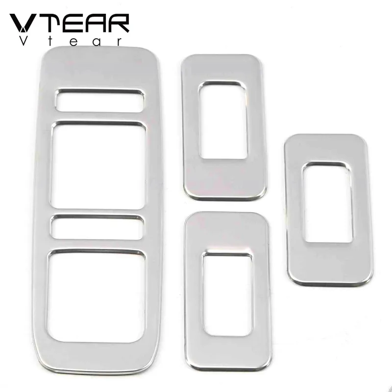 

Vtear для Черри Тигго 4 кнопки переключателя дверей и окон автомобиля молдинги рамка Стайлинг Отделка Декоративные аксессуары крышка детали