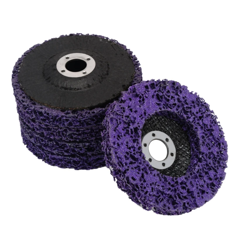 

5Pcs Durable Poly Strip Disc Wheel 100x16Mm Wood Metal Paint Rust Removal Clean Abrasive Tools For Angle Grinder