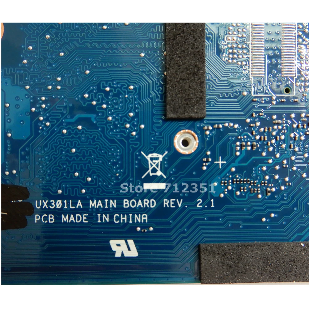 ux301la i7 4500 processor cpu 8gb ram mainboard rev 2 1 for asus ultrabook ux301 ux301l ux301la zenbook motherboard test 100 ok free global shipping