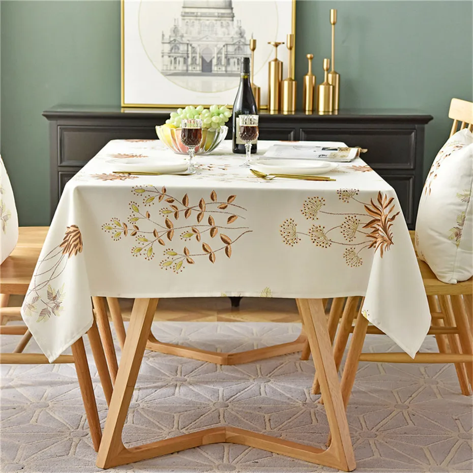 Современный Водонепроницаемая скатерть воды полиэстер травы печатные