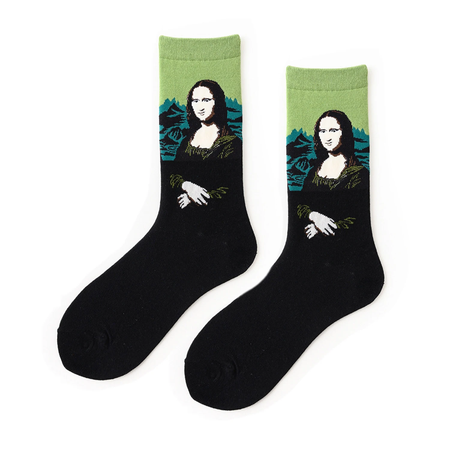 Винтажные хлопковые носки с рисунком Ван Гога 2020 | Мужская одежда