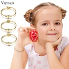 Модные детские ювелирные изделия с именем, оригинальные детские ювелирные изделия, подарок для девочек, золотой браслет из нержавеющей стали с подвесками в форме сердца, оптовая продажа