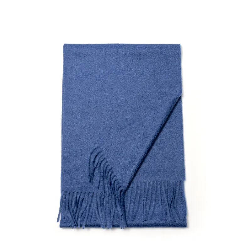 

2021 Winter Wool +Cashmere Women Large Soft Tassel Pashmina High Quality