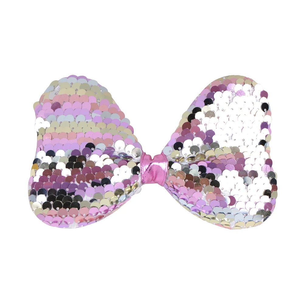 4 9 дюйма Русалка Блестки для волос банты с зажимом маленьких девочек милые