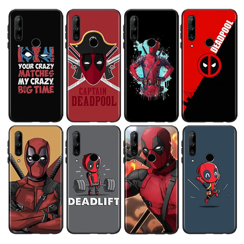 Силиконовый черный мягкий чехол для телефона Honor 8S 8C 8X MAX 8A 8 7S 7A 7C Play 3E Prime Pro 2020