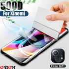 Гидрогелевая пленка для Xiaomi Mi Note 10 Lite, 11 Pro, Mi10, Mi11 Ultra, защита экрана Poco X3, F3, M3, полное покрытие, 9 SE, зеркальный, не стеклянный чехол
