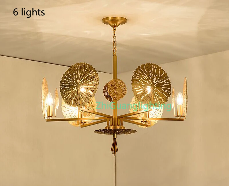 

all Copper American postmodern light luxury chandelier living room dining room chandelier Nordic creative personality lamps