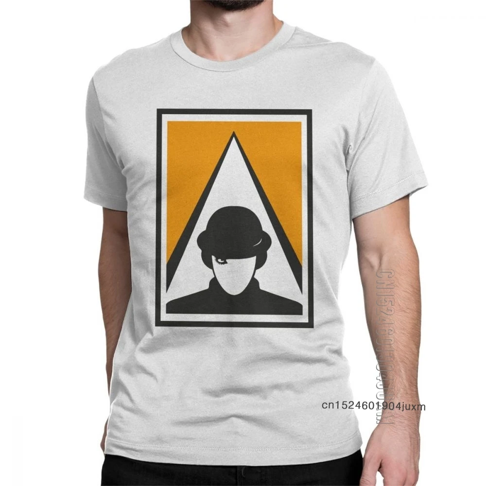 Erkek T shirt ACWO bir Clockwork turuncu pamuk Tees kısa kollu Kubrick Alex hamburger Droogs Anthony süt film t-shirt giyim
