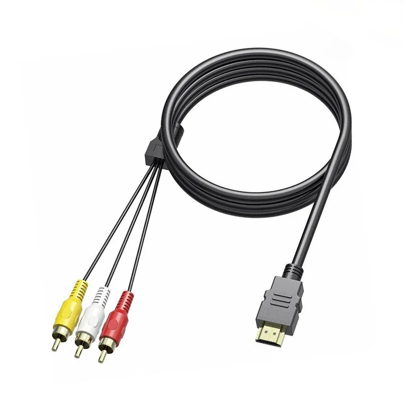 

1.5M HDMI-compatible S-video To 3 Rca Av Audio Cable with Scart To 3rca Phono Adapter for Projector/dvd/tv Audio Connector