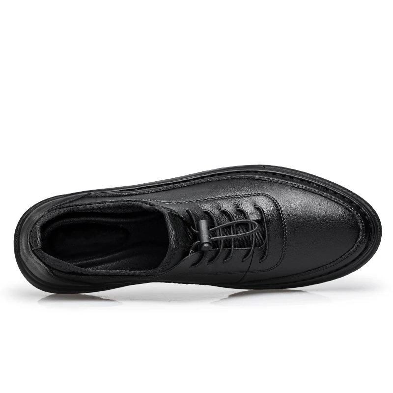 Мужские кожаные повседневные туфли уличные удобные белые кроссовки на плоской