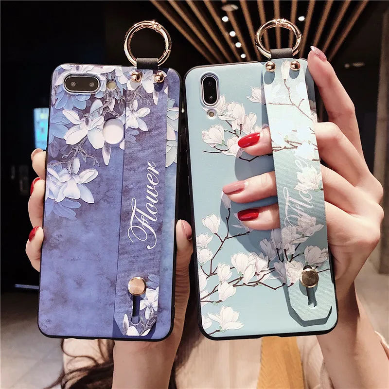 чехол на айфон 7 Ремешок запястье для IPhone XS MAX phone case браслет с кисточкой Orchid s Iphone 8 6