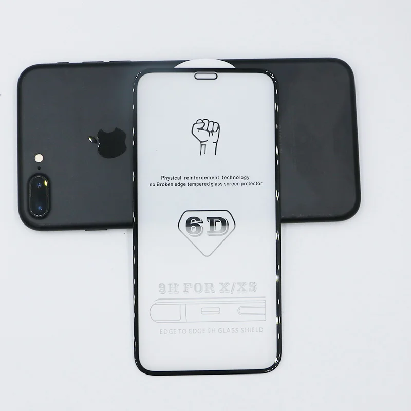 LUPHIE 6D полное клеевое покрытие из закаленного стекла для iPhone 11 Pro Max Защита экрана