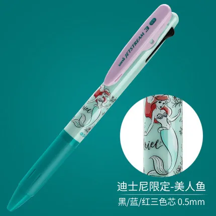 3 color M Японская шариковая ручка UNI, SXN-189DS, ограниченная серия, Дисней, Мультяшные узоры, масляная ручка, 0,5 мм, быстросохнущая, Винни Пух, митчемини - Цвет: 3 color M