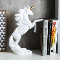 Creativity Animal Figurines Modern Cute White Nordic Living Room Figurines Resin Bookshelf Artesanato Home Decoration DM50GT