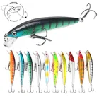 10 шт.лот, 10 см, 7,5 г, жесткие Искусственные воблеры, приманка в виде гольяна, плавающая приманка для рыбы, приманки для морской рыбы