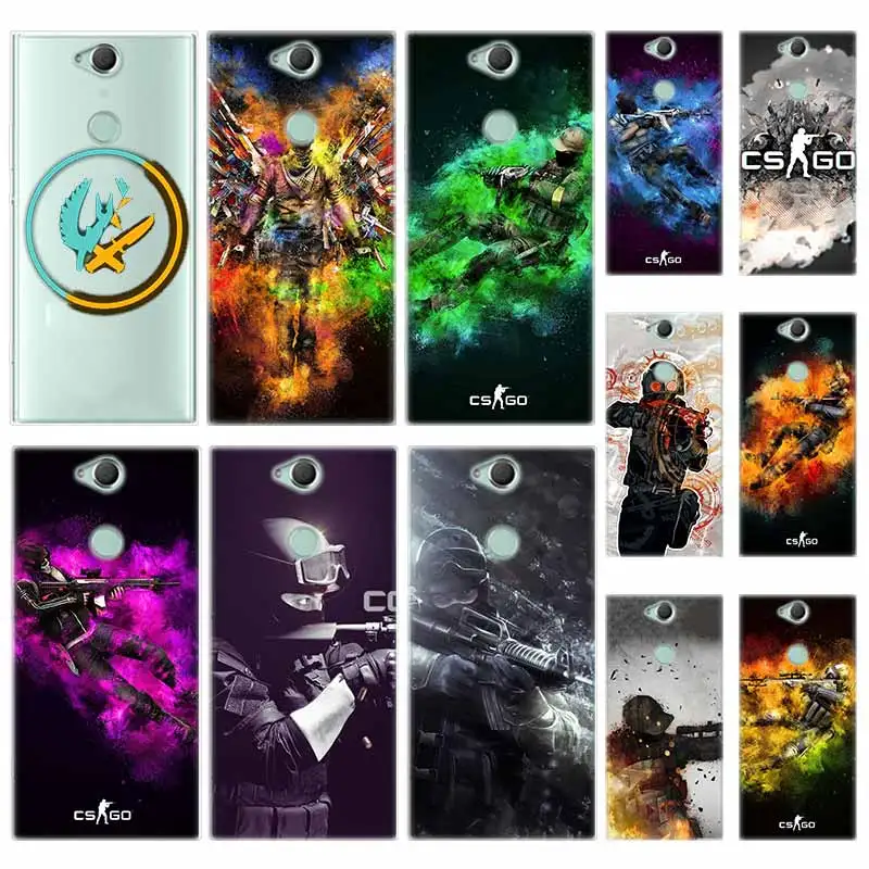 Силиконовый чехол из ТПУ для Sony Xperia X XA XA1 XA2 XA3 XZ XZ1 XZ2 XZ3 XZ4 L1 L2 L3 Plus игра Counter Strike cs