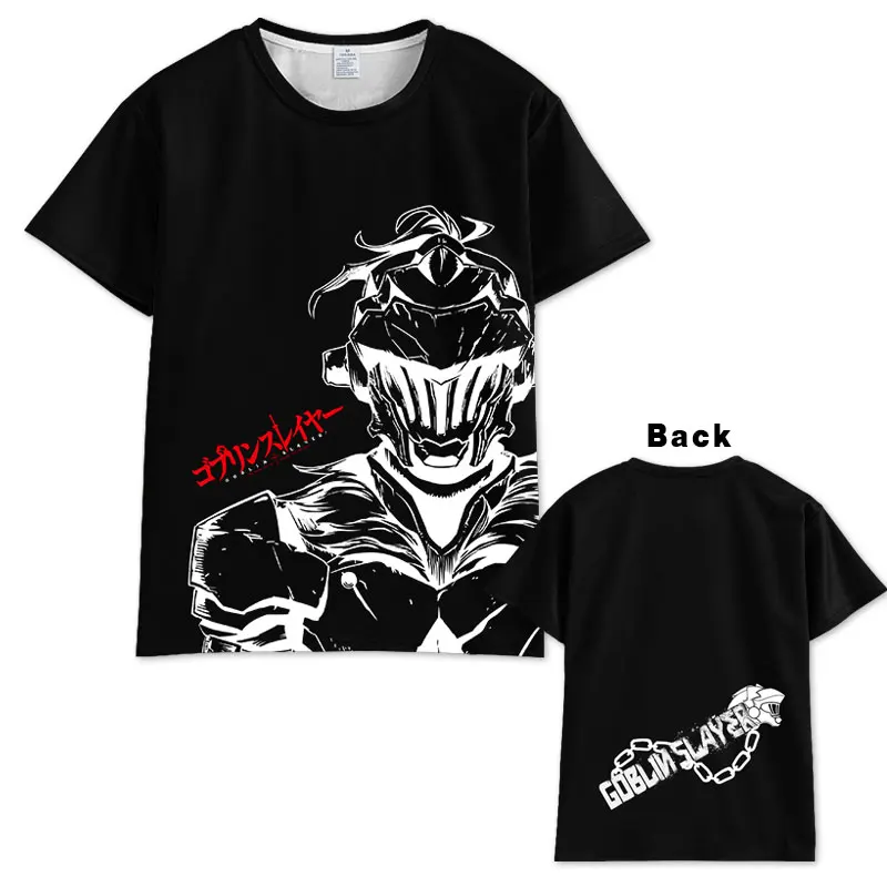 Футболка с коротким рукавом в стиле аниме Goblin Slayer летняя футболка унисекс для