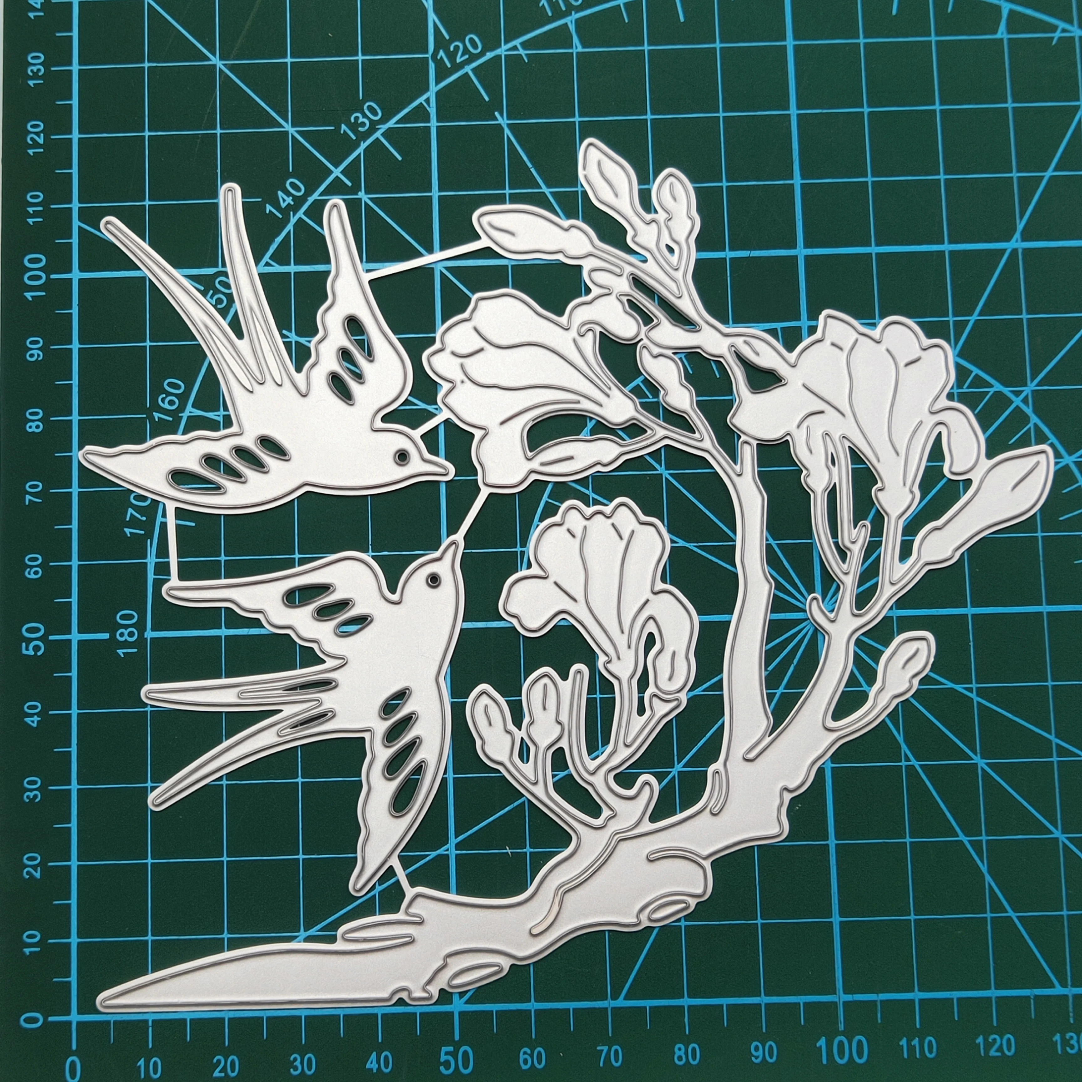

Bird and flower metal cutting dies 2019 new DIY scrapbook album paper card decorative crafts embossing mould