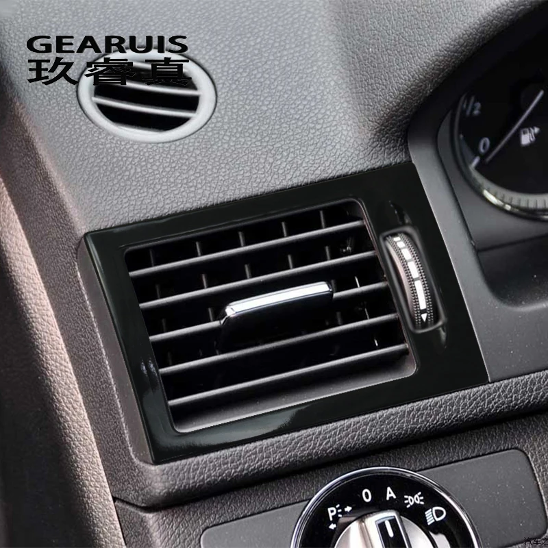 

For Mercedes Benz W204 Interior Front air conditioning vent Outlet Trim Cover frame Car Styling Sticker C Class Auto Accessories