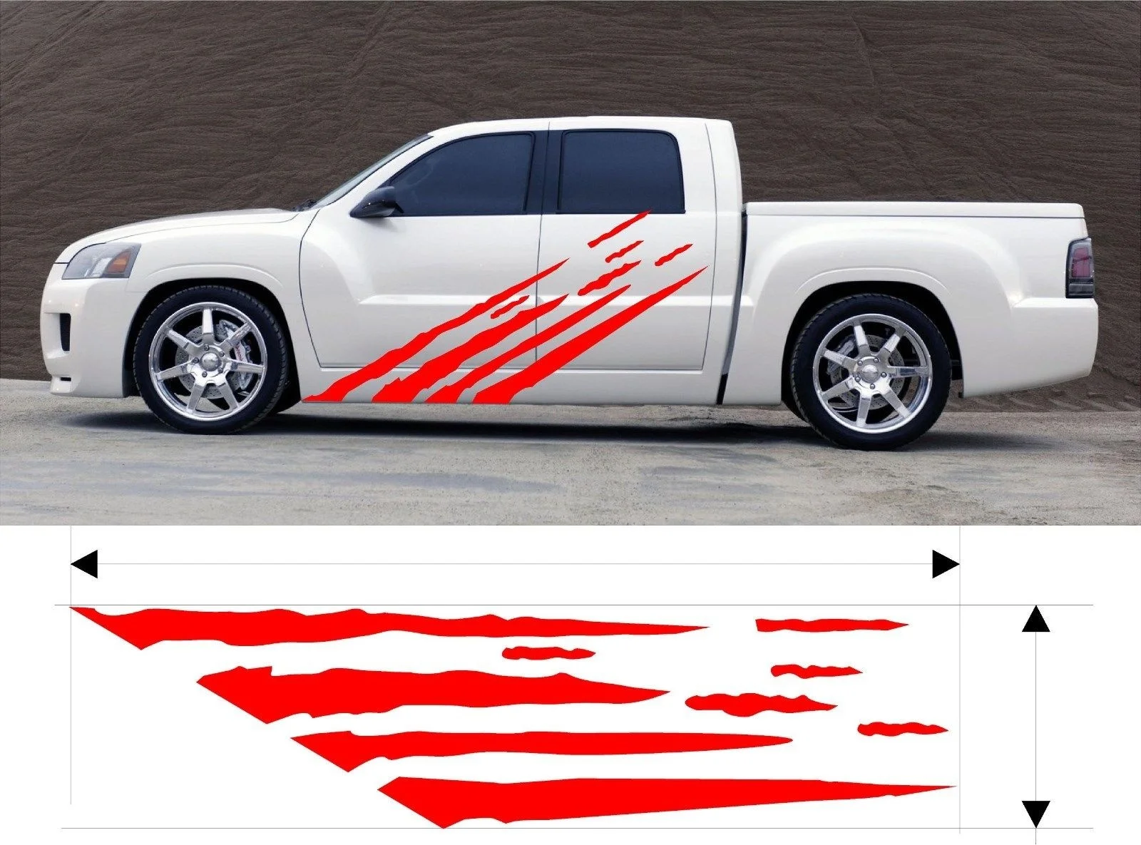 

For 2Pcs VINYL GRAPHIC DECAL CAR TRUCK KIT CUSTOM SIZE COLOR VARIATION F3-83 Car styling