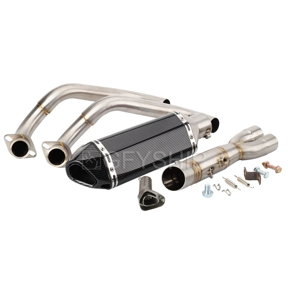 Для Yamaha MT 07 MT07 до XSR700 TRACER 700 16-19 MT 07 Escape Slip-on мотоцикл Akrapovic выхлопная и Соединительная труба