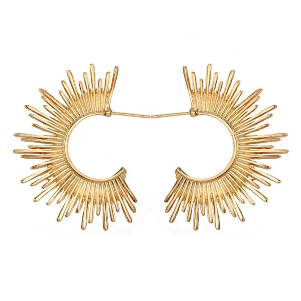 Преувеличенные Кольца Ювелирные украшения друг грам ветер Металлические Серьги