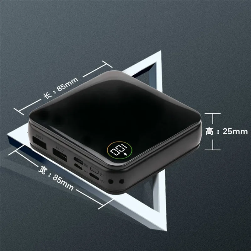 

10000mAh Power Bank Mini Portable Powerbank Fast Charging External Battery Portable Charger for IPhone LED Digital Display