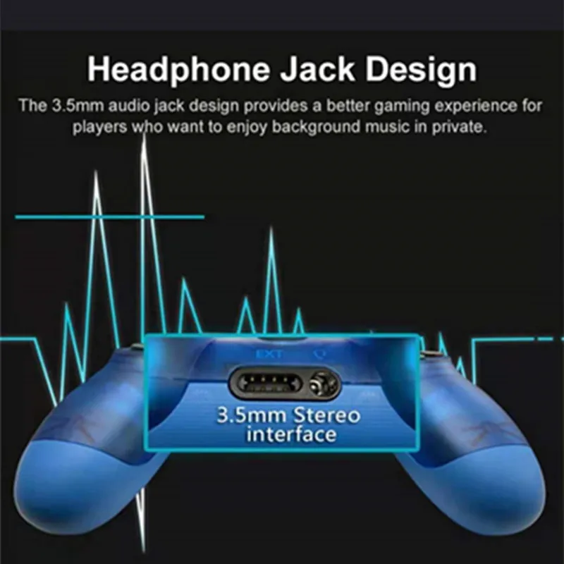 

2PCS Wireless PS4 Controller Bluetooth 6-Axis Dual Vibration Joystick Gamepad For PS 4 Pro PS3 PC