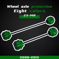 motorcycle front rear wheel axle fork sliders crash protector for kawasaki zx 14r zx14r 2006 2007 2008 2009 2010 2011 2012 2018