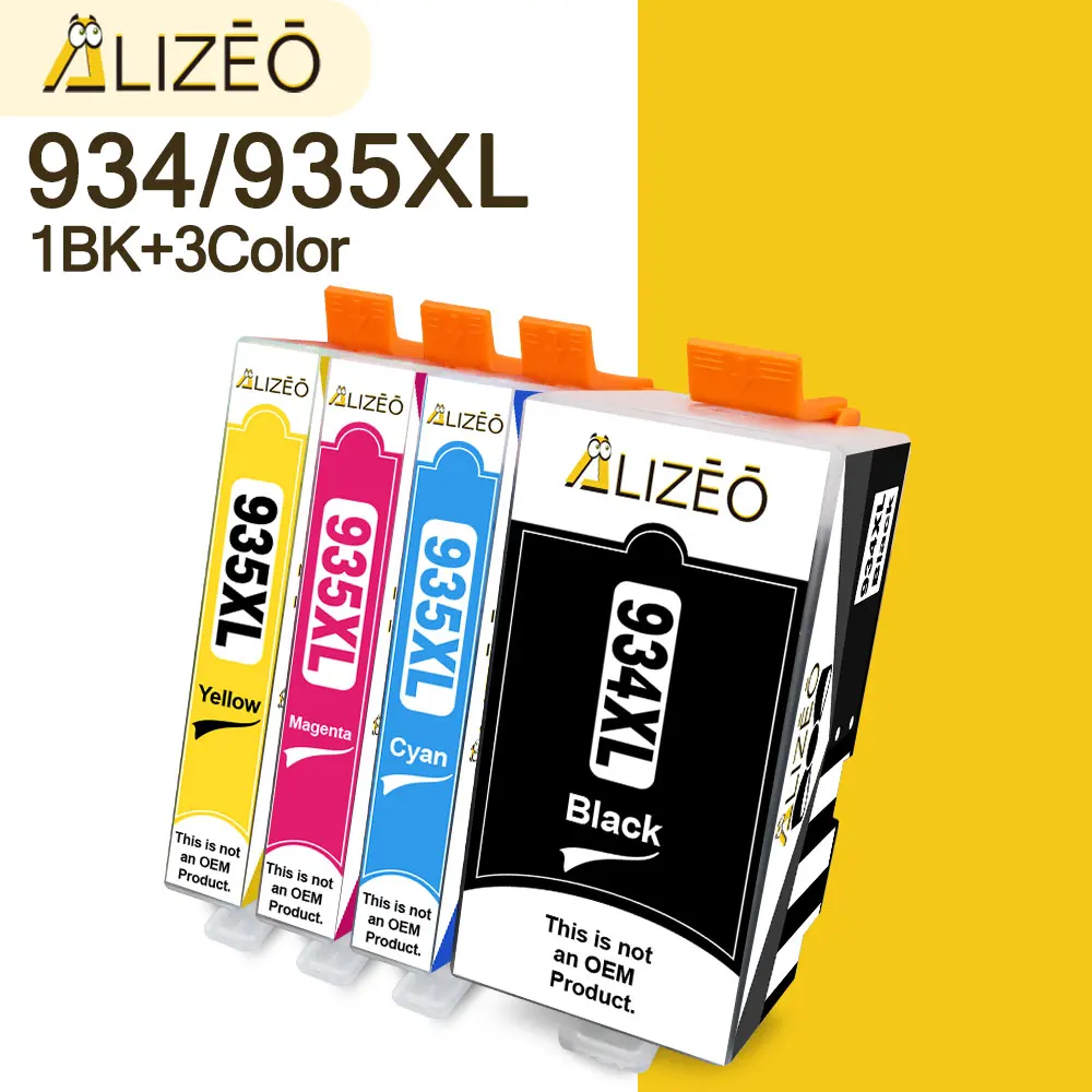 Alizeo Compatible Ink Cartridge For HP 934 XL 935 XL Officejet 6230 6830 6835 6812 6815 6820 Printer